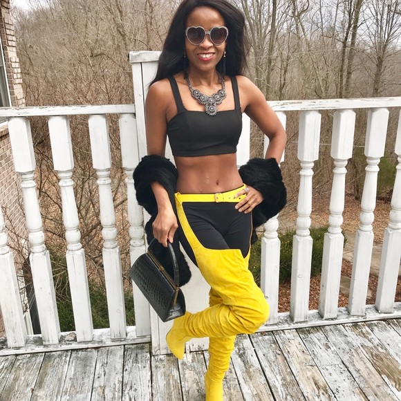 thigh high belt loop boots